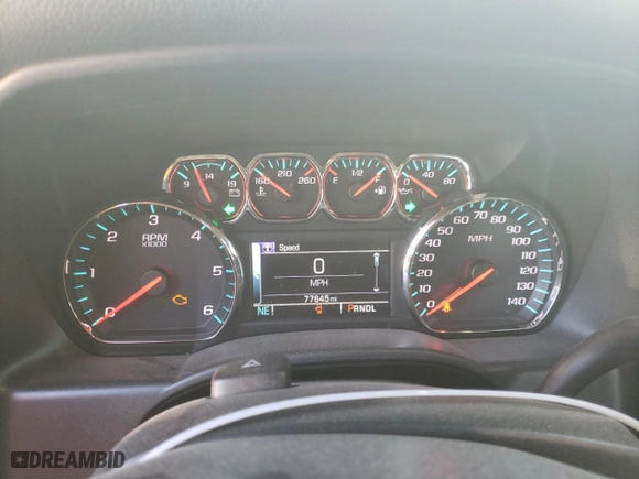 2018 Chevrolet Silverado 1500 LT with VIN 1GCVKREH0JZ127251, listed as a Copart auction lot 76782184 with 77,645 mi miles and Salvage Title. Bid and sale history available at carsss.com. Image 9.