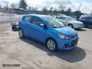 2017 Chevrolet Spark LT with VIN KL8CD6SA5HC750572, listed as a IAAI auction lot 41912599 with 179,626 mi miles. Bid and sale history available at carsss.com. Image 1.