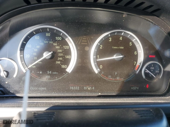 2012 BMW 6 Series 650i with VIN WBALZ3C50CDL70371, listed as a Copart auction lot 80271534 with 76,332 mi miles and Salvage Title. Bid and sale history available at carsss.com. Image 9.