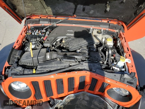 2019 Jeep Wrangler Unlimited Sport S with VIN 1C4HJXDGXKW557241, listed as a Copart auction lot 52485164 with 59,798 mi miles and Salvage title. Bid and sale history available at DreamBid. Image 13.