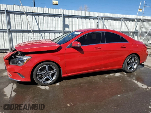 2019 Mercedes-Benz CLA 250 with VIN WDDSJ4GB6KN726705, listed as a Copart auction lot 47318045 with 54,141 mi miles and Salvage Title. Bid and sale history available at DreamBid. Image 1.