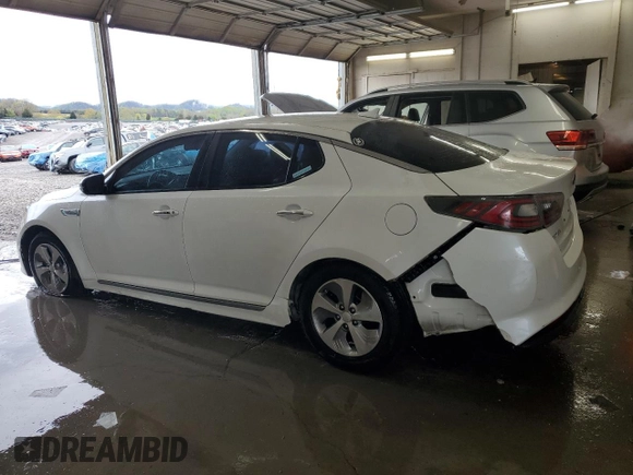 2016 Kia Optima Hybrid with VIN KNAGM4AD9G5095437, listed as a Copart auction lot 51167075 with 107,626 mi miles and Salvage Title. Bid and sale history available at carsss.com. Image 2.