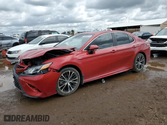 2019 Toyota Camry Hybrid LE z VIN 4T1B21HK6KU012093, wystawiony jako Copart lot #58388245 z przebiegiem 87 368 mil mil oraz Szkoda całkowita • Salvage title. Historia ofert i sprzedaży dostępna na DreamBid. Obrazek 1.