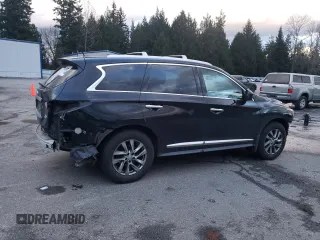2014 Infiniti QX60 with VIN 5N1AL0MM2EC520730, listed as a Copart auction lot 81317454 with 133,627 mi miles and Salvage Title. Bid and sale history available at carsss.com. Image 3.