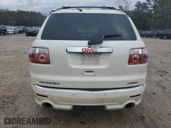 2011 GMC Acadia Denali with VIN 1GKKVTED7BJ289399, listed as a Copart auction lot 50587245 with 137,075 mi miles and Clean Title. Bid and sale history available at carsss.com. Image 6.