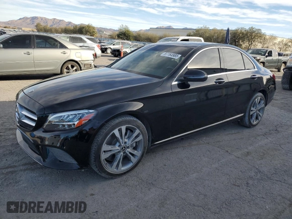 2020 Mercedes-Benz C with VIN WDDWF8DB2LR563401, listed as a Copart auction lot 87764985 with 46,262 mi miles and Salvage Title. Bid and sale history available at carsss.com. Image 1.