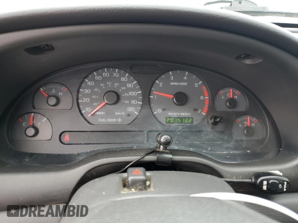 2001 Ford Mustang Deluxe with VIN 1FAFP44441F254874, listed as a Copart auction lot 48223235 with 201,512 mi miles and Clean title. Bid and sale history available at DreamBid. Image 9.