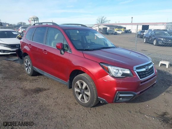 2018 Subaru Forester Limited with VIN JF2SJARC3JH485540, listed as a IAAI auction lot 41304335 with 40,496 mi miles. Bid and sale history available at carsss.com. Image 1.