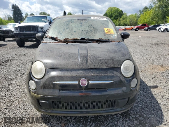 2015 FIAT 500 Pop with VIN 3C3CFFAR0FT555560, listed as a Copart auction lot 55178495 with 0 mi miles and Clean Title. Bid and sale history available at carsss.com. Image 5.