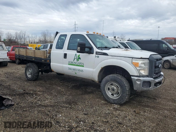 2014 Ford F-250 XL with VIN 1FT7X2B61EEA13924, listed as a Copart auction lot 43535775 with 114,249 mi miles and Salvage title. Bid and sale history available at DreamBid. Image 4.