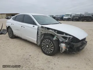 2021 Hyundai Sonata Hybrid SEL with VIN KMHL34JJ7MA027209, listed as a Copart auction lot 45923555 with 78,033 mi miles and Salvage Title. Bid and sale history available at carsss.com. Image 4.