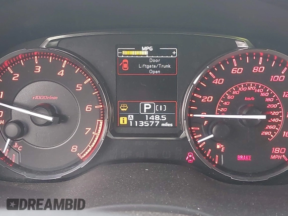 2015 Subaru WRX Premium с VIN JF1VA1D69F8829110, выставлен на аукционе IAAI как лот 42361924 с пробегом 113 577 миль миль и . История ставок и продаж доступна на DreamBid. Изображение 15.
