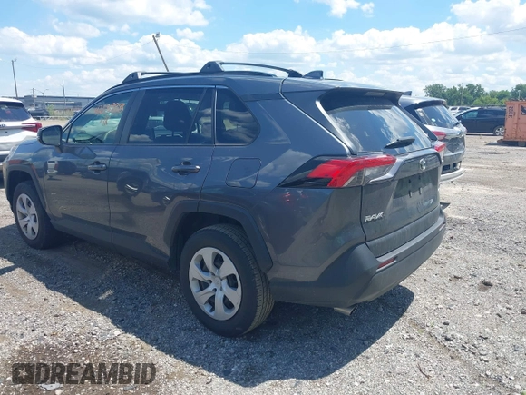 2019 Toyota RAV4 LE with VIN JTMG1RFV9KD014526, listed as a IAAI auction lot 42638858 with 90,995 mi miles and . Bid and sale history available at DreamBid. Image 3.