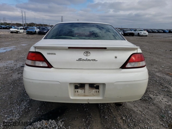 2000 Toyota Camry Solara SE with VIN 2T1CF28P0YC356037, listed as a Copart auction lot 86887964 with 264,132 mi miles and Salvage Title. Bid and sale history available at carsss.com. Image 6.