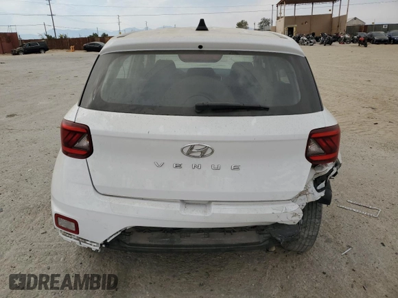 2020 Hyundai Venue SE with VIN KMHRB8A32LU027217, listed as a Copart auction lot 62947424 with 29,436 mi miles and Salvage Title. Bid and sale history available at DreamBid. Image 6.