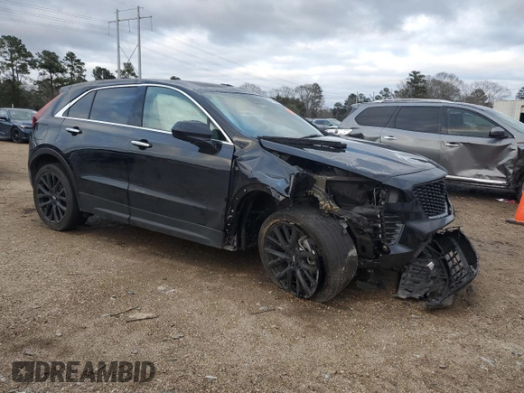 2023 Cadillac XT4 FWD Luxury with VIN 1GYAZAR45PF218684, listed as a Copart auction lot 46483515 with 74,920 mi miles and Salvage title. Bid and sale history available at DreamBid. Image 4.