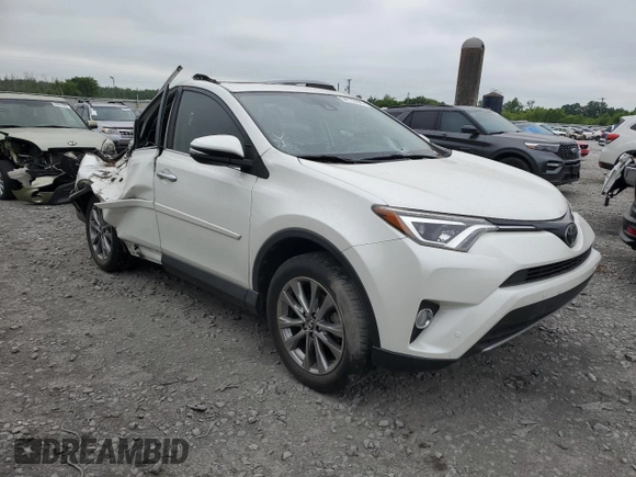 2017 Toyota RAV4 Limited with VIN JTMYFREV8HJ708660, listed as a Copart auction lot 54172205 with 57,091 mi miles and Salvage Title. Bid and sale history available at DreamBid. Image 4.