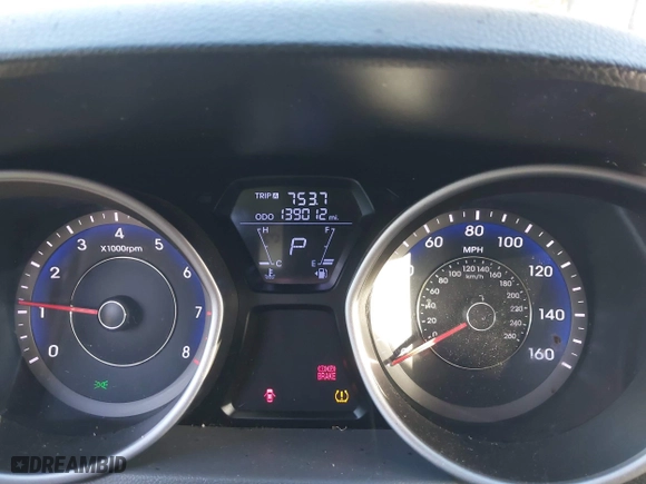 2012 Hyundai Elantra GLS with VIN KMHDH4AE1CU258404, listed as a IAAI auction lot 41766937 with 139,012 mi miles. Bid and sale history available at carsss.com. Image 7.