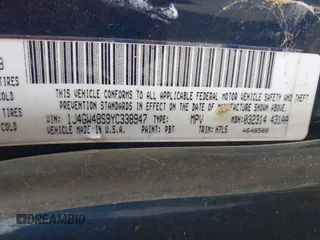 2000 Jeep Grand Cherokee Laredo z VIN 1J4GW48S9YC338947, wystawiony jako IAAI lot #42545830 z przebiegiem 234 251 mil mil oraz . Historia ofert i sprzedaży dostępna na DreamBid. Obrazek 9.