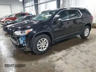 2019 Chevrolet Traverse LT Cloth z VIN 1GNEVGKW9KJ236314, wystawiony jako Copart lot #53844945 z przebiegiem 146 874 mil mil oraz Szkoda całkowita • Salvage title. Historia ofert i sprzedaży dostępna na DreamBid. Obrazek 1.