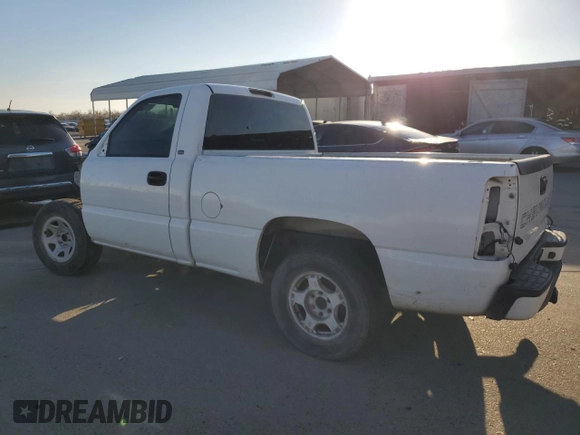 2005 Chevrolet Silverado 1500 Work Truck with VIN 1GCEC14V75Z170660, listed as a Copart auction lot 46538515 with Not provided miles and Non repairable. Bid and sale history available at DreamBid. Image 2.