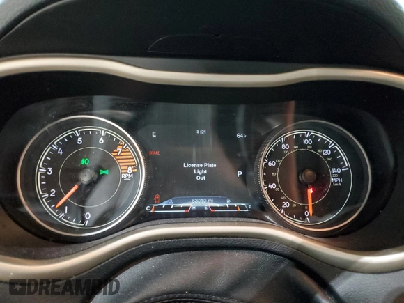 2016 Jeep Cherokee Limited with VIN 1C4PJMDS3GW328244, listed as a Copart auction lot 52096305 with 63,010 mi miles and Salvage title. Bid and sale history available at DreamBid. Image 9.