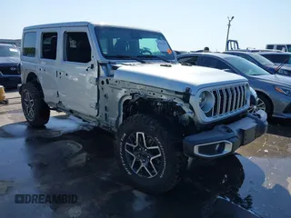 2024 Jeep Wrangler Sahara with VIN 1C4PJXEN7RW103564, listed as a IAAI auction lot 41997651 with 16,529 mi miles and . Bid and sale history available at carsss.com. Image 1.