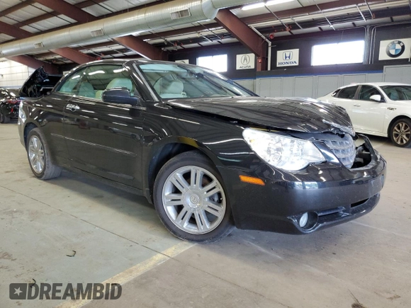 2008 Chrysler Sebring Limited with VIN 1C3LC65M08N637850, listed as a Copart auction lot 61598015 with 74,283 mi miles and Salvage title. Bid and sale history available at DreamBid. Image 4.