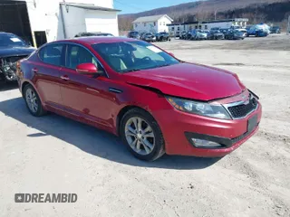 2012 Kia Optima EX with VIN 5XXGN4A79CG086737, listed as a IAAI auction lot 41753777 with 163,106 mi miles. Bid and sale history available at carsss.com. Image 1.