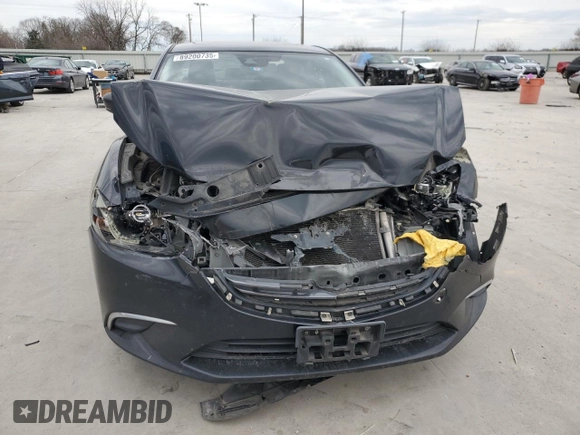 2017 Mazda Mazda6 Touring with VIN JM1GL1V53H1105492, listed as a Copart auction lot 89200735 with 0 mi miles and Salvage Title. Bid and sale history available at carsss.com. Image 5.