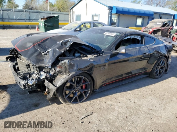 2022 Ford Mustang Mach 1 with VIN 1FA6P8R08N5555446, listed as a Copart auction lot 53300445 with 66,139 mi miles and Salvage title. Bid and sale history available at DreamBid. Image 1.