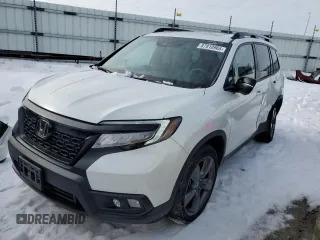 2021 Honda Passport Touring with VIN 5FNYF8H90MB035860, listed as a Copart auction lot 87910965 with 19,316 mi miles and Salvage Title. Bid and sale history available at carsss.com. Image 1.