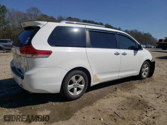 2014 Toyota Sienna L with VIN 5TDZK3DC2ES500950, listed as a Copart auction lot 48524035 with 194,957 mi miles and Salvage Title. Bid and sale history available at carsss.com. Image 3.