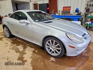 2005 Mercedes-Benz SLK 230/320 with VIN WDBWK56F65F024447, listed as a Copart auction lot 60260695 with Not provided miles and Salvage title. Bid and sale history available at DreamBid. Image 4.