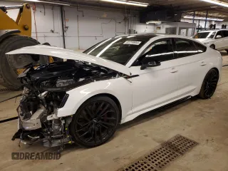 2021 Audi RS 5 Sportback z VIN WUAAWCF53MA901471, wystawiony jako Copart lot #82219954 z przebiegiem Nie podano mil oraz Szkoda całkowita • Salvage title. Historia ofert i sprzedaży dostępna na DreamBid. Obrazek 1.