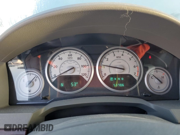 2009 Chrysler Town & Country Touring with VIN 2A8HR54129R637766, listed as a Copart auction lot 48561705 with 53,706 mi miles and Salvage Title. Bid and sale history available at DreamBid. Image 9.