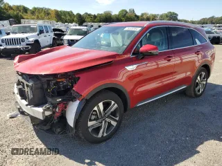2023 Kia Sorento Hybrid EX with VIN KNDRHDLG7P5224346, listed as a Copart auction lot 75505384 with 15,615 mi miles and Salvage Title. Bid and sale history available at carsss.com. Image 1.
