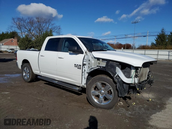 2019 Ram 1500 Big Horn z VIN 1C6RR7TT0KS576634, wystawiony jako Copart lot #79621964 z przebiegiem 108 614 mil mil oraz Szkoda całkowita • Salvage title. Historia ofert i sprzedaży dostępna na DreamBid. Obrazek 4.