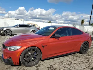 2015 BMW M4 with VIN WBS3R9C57FF708758, listed as a Copart auction lot 41101764 with 65,416 mi miles. Bid and sale history available at carsss.com. Image 1.