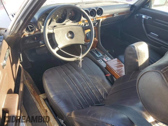 1981 Mercedes-Benz 380 380SL with VIN WDBBA45A8BB003796, listed as a Copart auction lot 46638435 with 122,163 mi miles and Salvage Title. Bid and sale history available at carsss.com. Image 8.