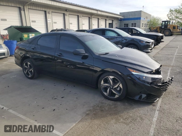 2023 Hyundai Elantra SEL with VIN KMHLS4AG5PU586509, listed as a Copart auction lot 54062625 with 15,961 mi miles and Salvage title. Bid and sale history available at DreamBid. Image 4.