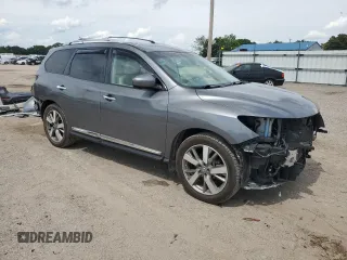 2015 Nissan Pathfinder SL with VIN 5N1AR2MN4FC641165, listed as a Copart auction lot 58033095 with 126,494 mi miles and Salvage title. Bid and sale history available at DreamBid. Image 4.