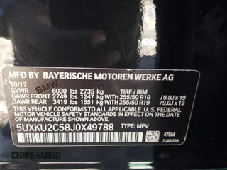 2018 BMW X6 xDrive35i with VIN 5UXKU2C58J0X49788, listed as a Copart auction lot 71446693 with 35,649 mi miles. Bid and sale history available at carsss.com. Image 15.