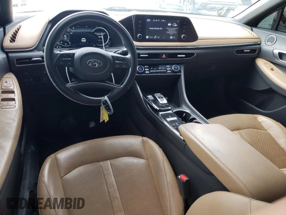 2020 Hyundai Sonata SEL z VIN 5NPEF4JA9LH031676, wystawiony jako Copart lot #53387655 z przebiegiem 61 796 mil mil oraz Szkoda całkowita • Salvage title. Historia ofert i sprzedaży dostępna na DreamBid. Obrazek 8.