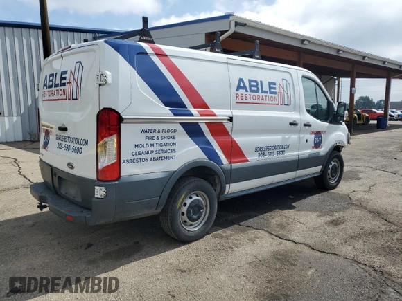 2017 Ford Transit with VIN 1FTYR1YG9HKA56552, listed as a Copart auction lot 59769755 with 116,001 mi miles and Salvage title. Bid and sale history available at DreamBid. Image 3.