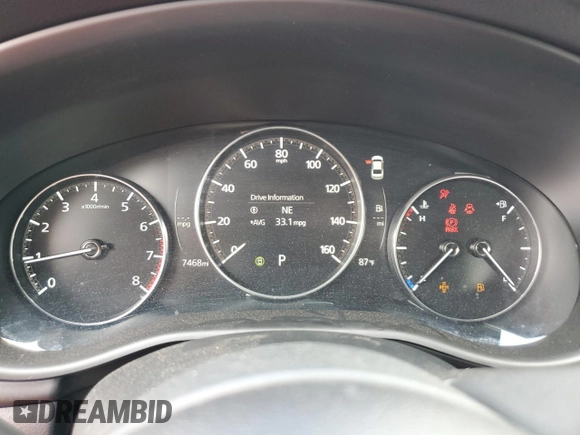 2025 Mazda 3 S Preferred with VIN 3MZBPACM1SM458006, listed as a Copart auction lot 54357625 with 7,468 mi miles and Clean Title. Bid and sale history available at DreamBid. Image 9.