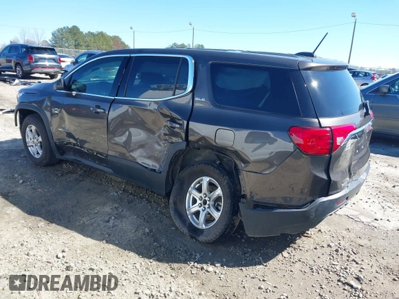 2019 GMC Acadia SLE with VIN 1GKKNKLA1KZ199136, listed as a IAAI auction lot 41596600 with 140,599 mi miles. Bid and sale history available at carsss.com. Image 3.