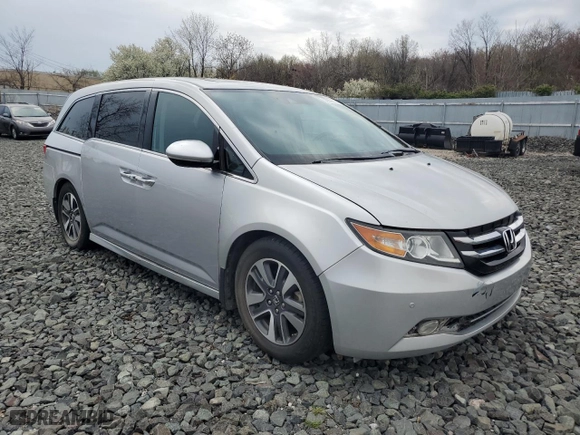 2015 Honda Odyssey Touring Elite with VIN 5FNRL5H99FB019686, listed as a Copart auction lot 53209595 with 72,046 mi miles and Clean Title. Bid and sale history available at carsss.com. Image 4.