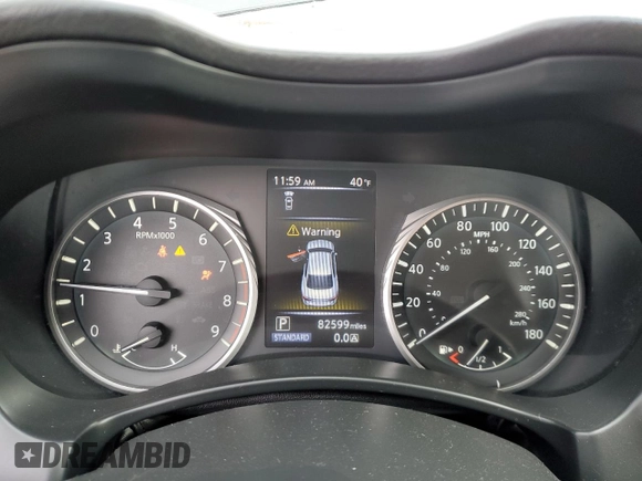 2019 Infiniti Q50 3.0t LUXE with VIN JN1EV7AR5KM554095, listed as a Copart auction lot 50028605 with 82,599 mi miles and Salvage Title. Bid and sale history available at carsss.com. Image 9.
