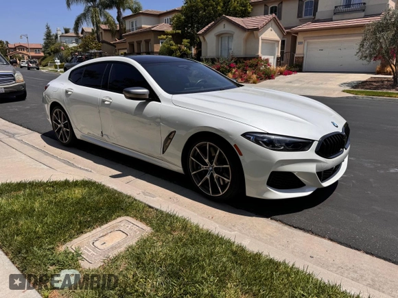 2020 BMW 8 Series M850i with VIN WBAGV8C01LBP48613, listed as a Copart auction lot 65496944 with 18,974 mi miles. Bid and sale history available at carsss.com. Image 1.